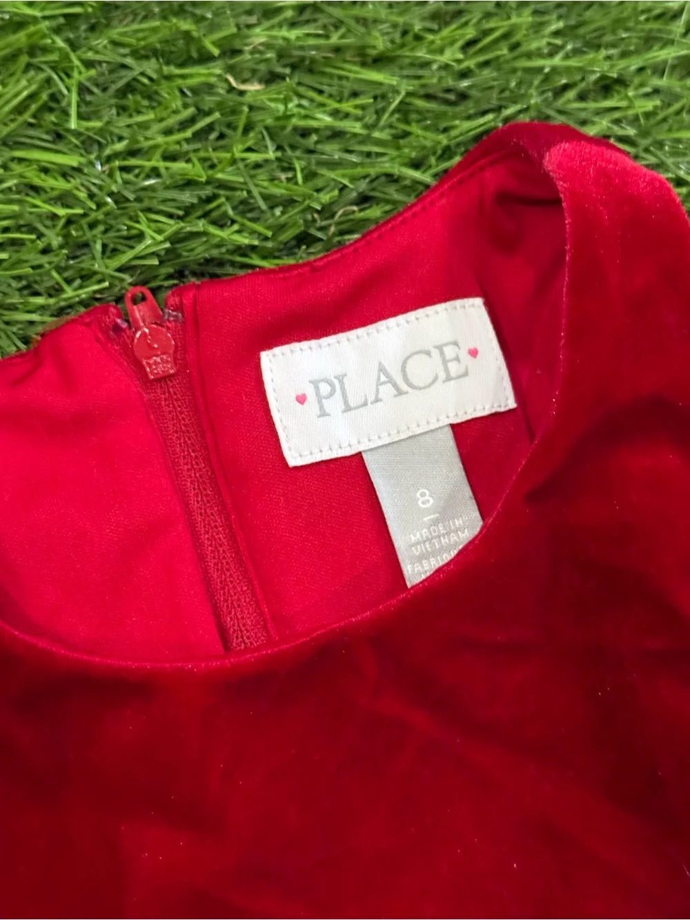 The Children’s Place Holiday Velvet Top Dress